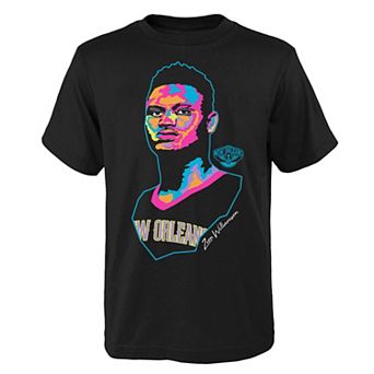 Youth Zion Williamson Black New Orleans Pelicans Artist Series T-Shirt