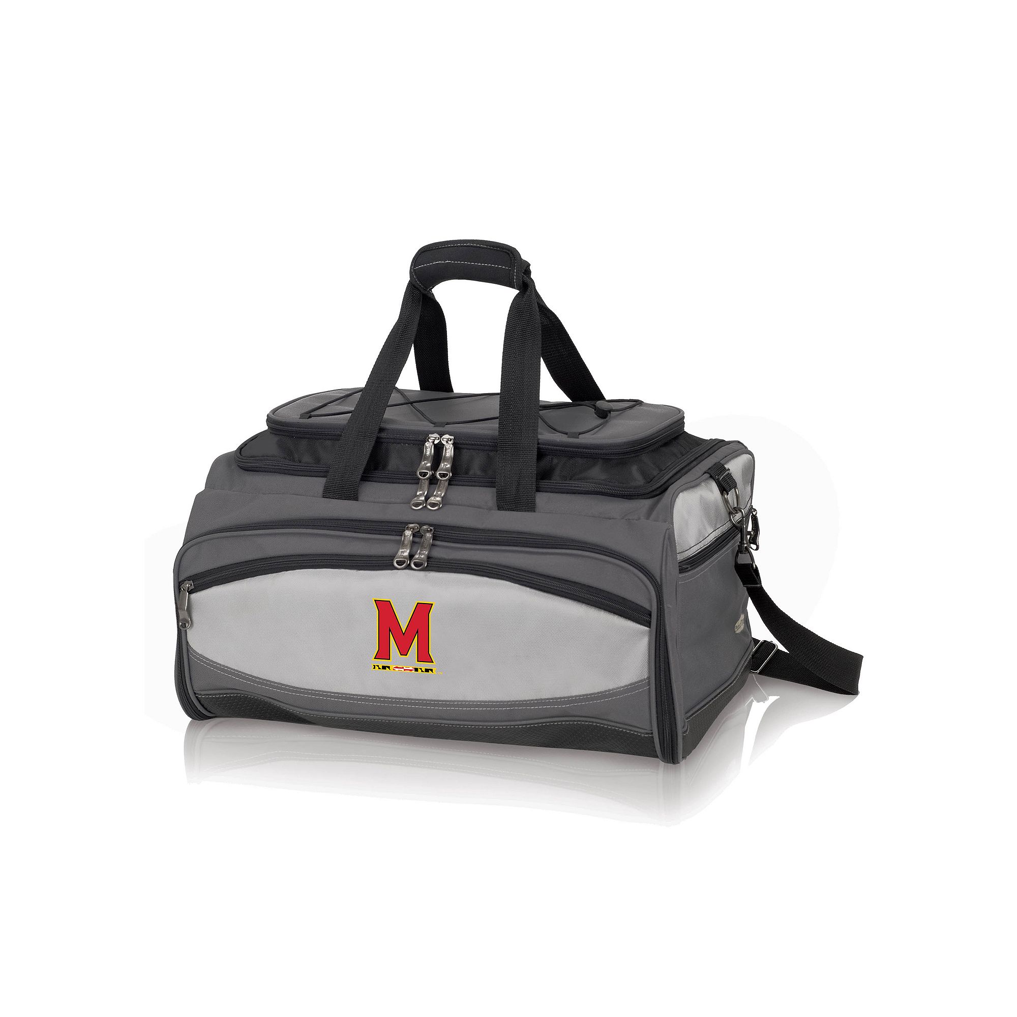 Maryland Terrapins 6-pc. Charcoal Grill & Cooler Set, Grey