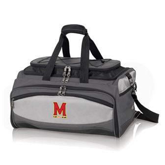 Maryland Terrapins 6 pc Charcoal Grill & Cooler Set