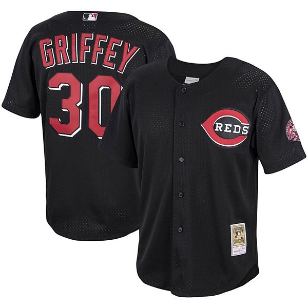 Ken Griffey Jr. Signed Jersey - Red Mitchell & Ness Turn Forward The Clock  Size 44 Beckett BAS & MCS Holo Stock #185611
