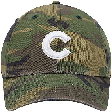 Men's '47 Camo Chicago Cubs Clean Up Adjustable Hat
