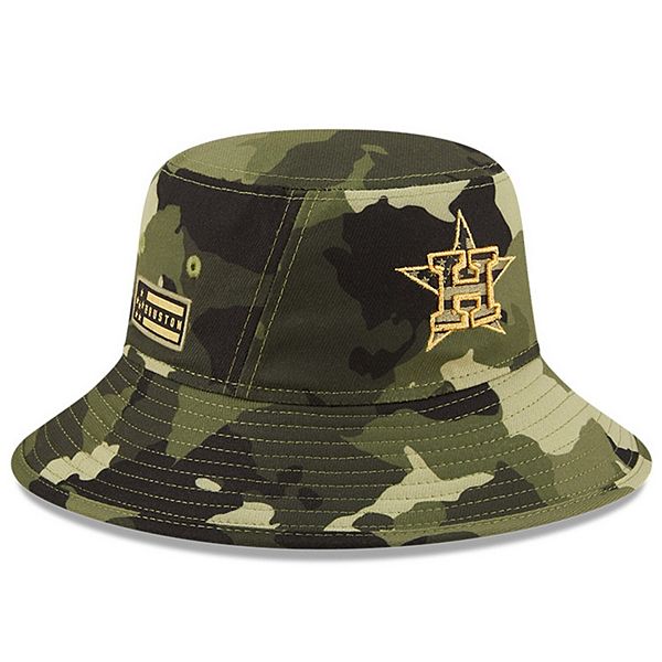 New Era Men's Camo Boston Red Sox 2022 Armed Forces Day Bucket Hat