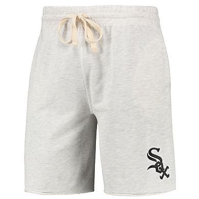 Men's Concepts Sport Oatmeal Chicago White Sox Mainstream Terry Tri-Blend Shorts