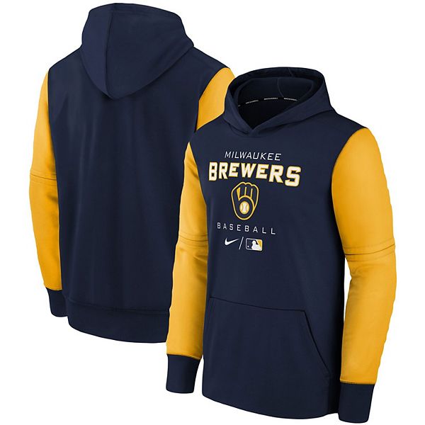 Youth Nike Navy Milwaukee Brewers Authentic Collection Performance