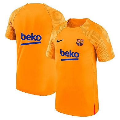 Men's Nike Orange Barcelona 2021/22 Strike Jersey