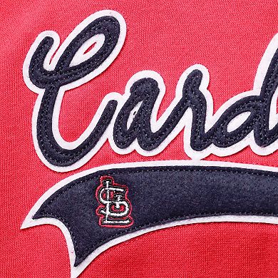 Women's Soft as a Grape Red St. Louis Cardinals Plus Size Side Split Pullover Hoodie