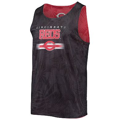 Men's FOCO Red Cincinnati Reds Floral Reversible Mesh Tank Top
