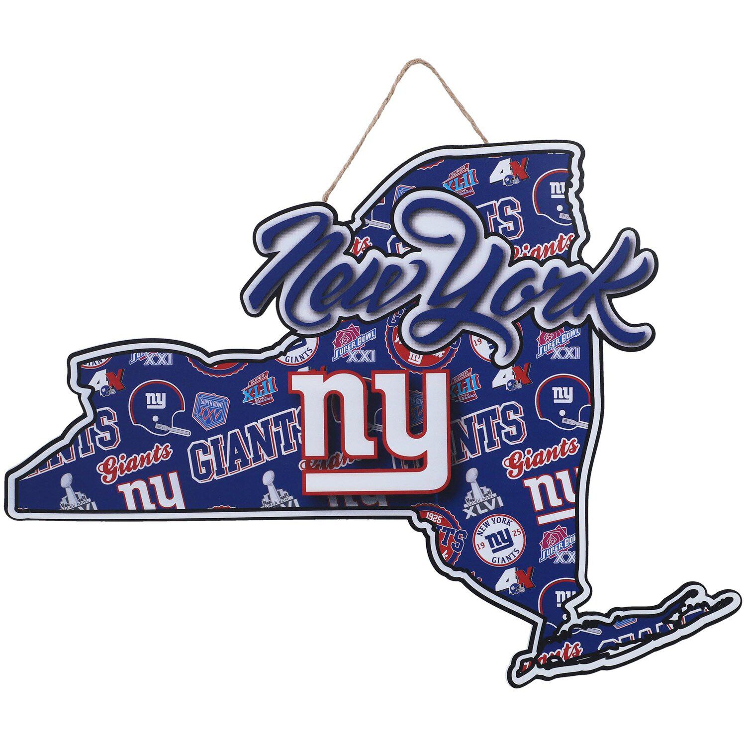 NEW YORK GIANTS CLASSIC RETRO LOGO EST. 1925 WOOD SIGN 11X17'' NEW  WINCRAFT 