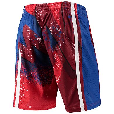 Men's Mitchell & Ness Red Philadelphia 76ers Hardwood Classics 1996 Hyper Hoops Swingman Shorts