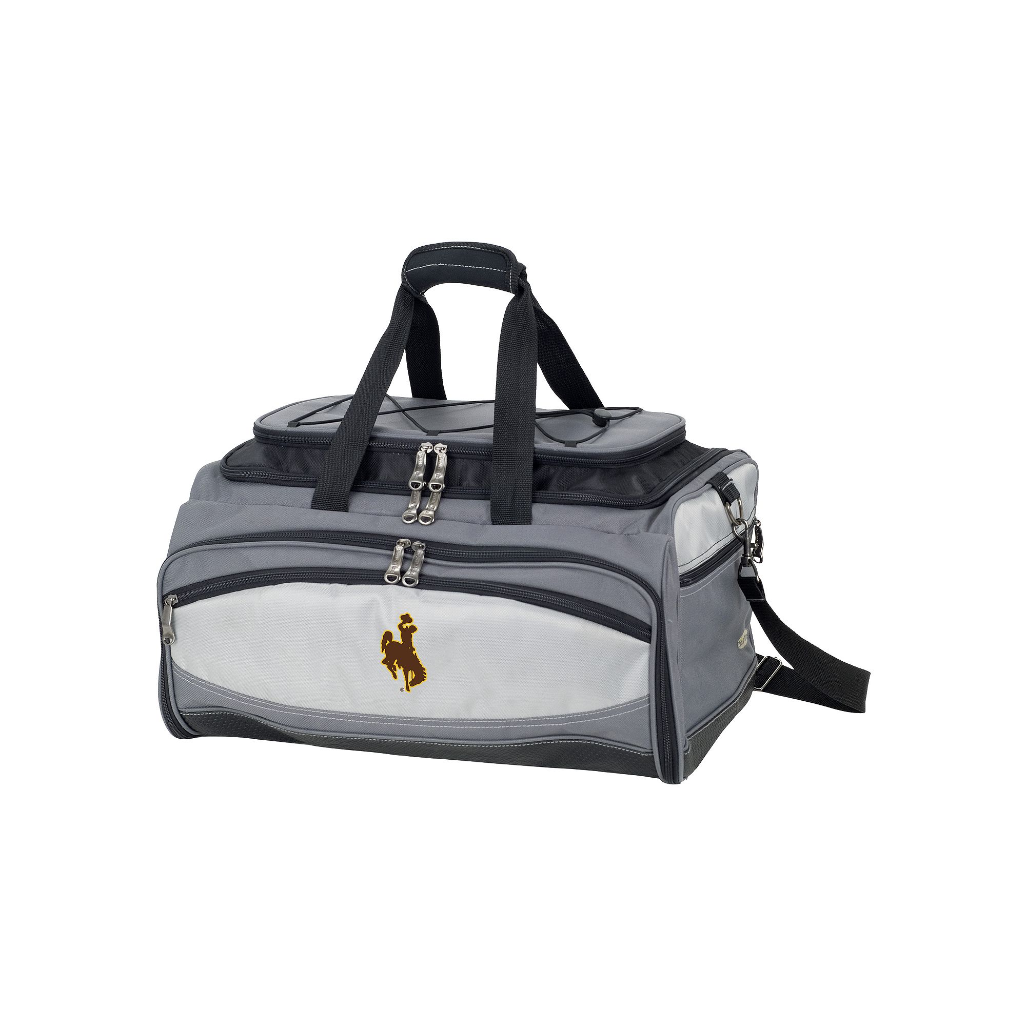 Wyoming Cowboys 6-pc. Charcoal Grill & Cooler Set, Grey