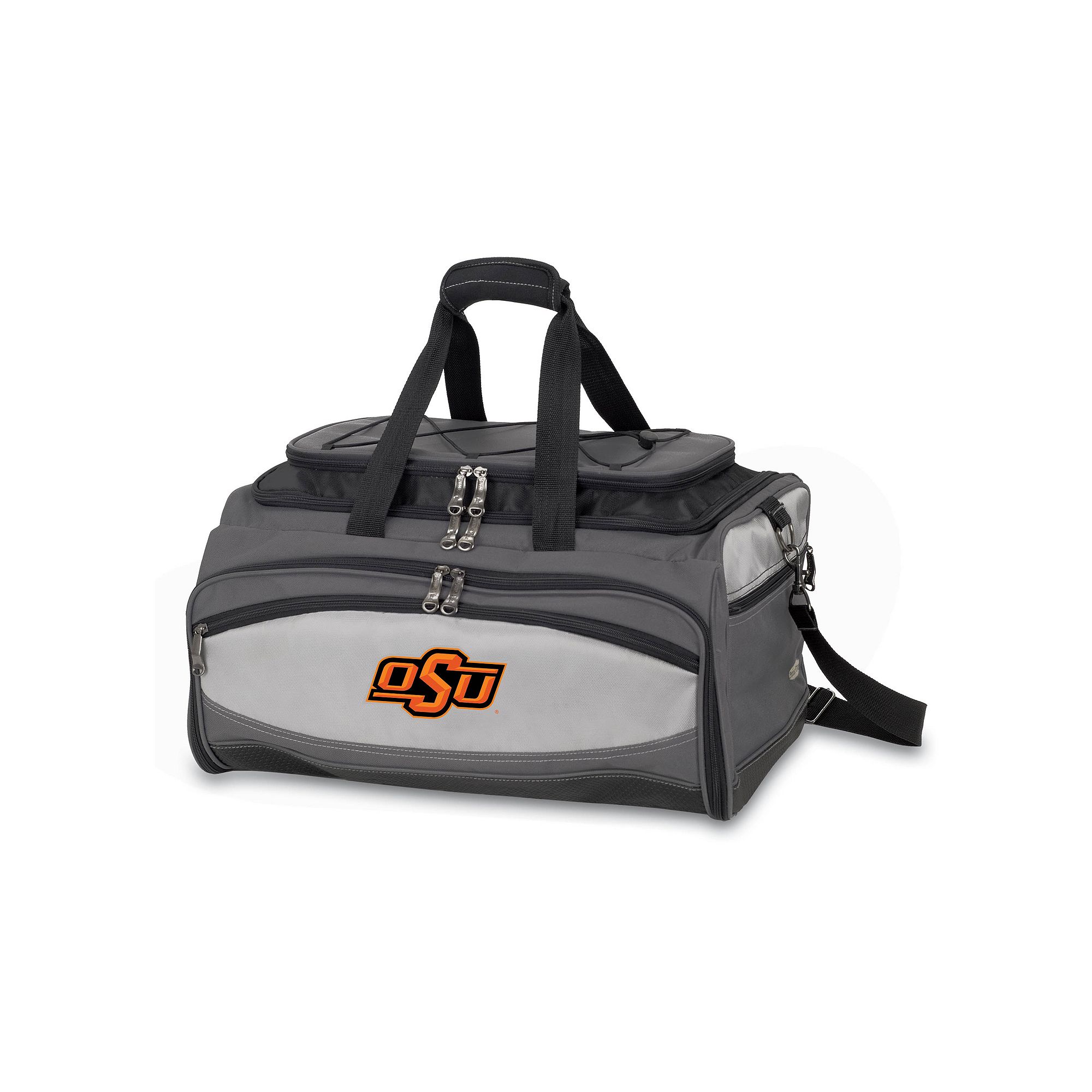 Oklahoma State Cowboys 6-pc. Charcoal Grill & Cooler Set, Grey