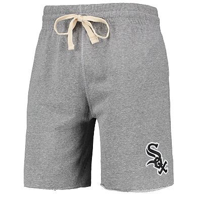 Men's Concepts Sport Gray Chicago White Sox Mainstream Terry Tri-Blend Shorts