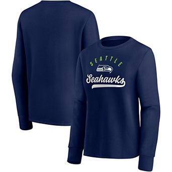 Women's Fanatics Branded College Navy Seattle Seahawks Ultimate Style Pullover Sweatshirt