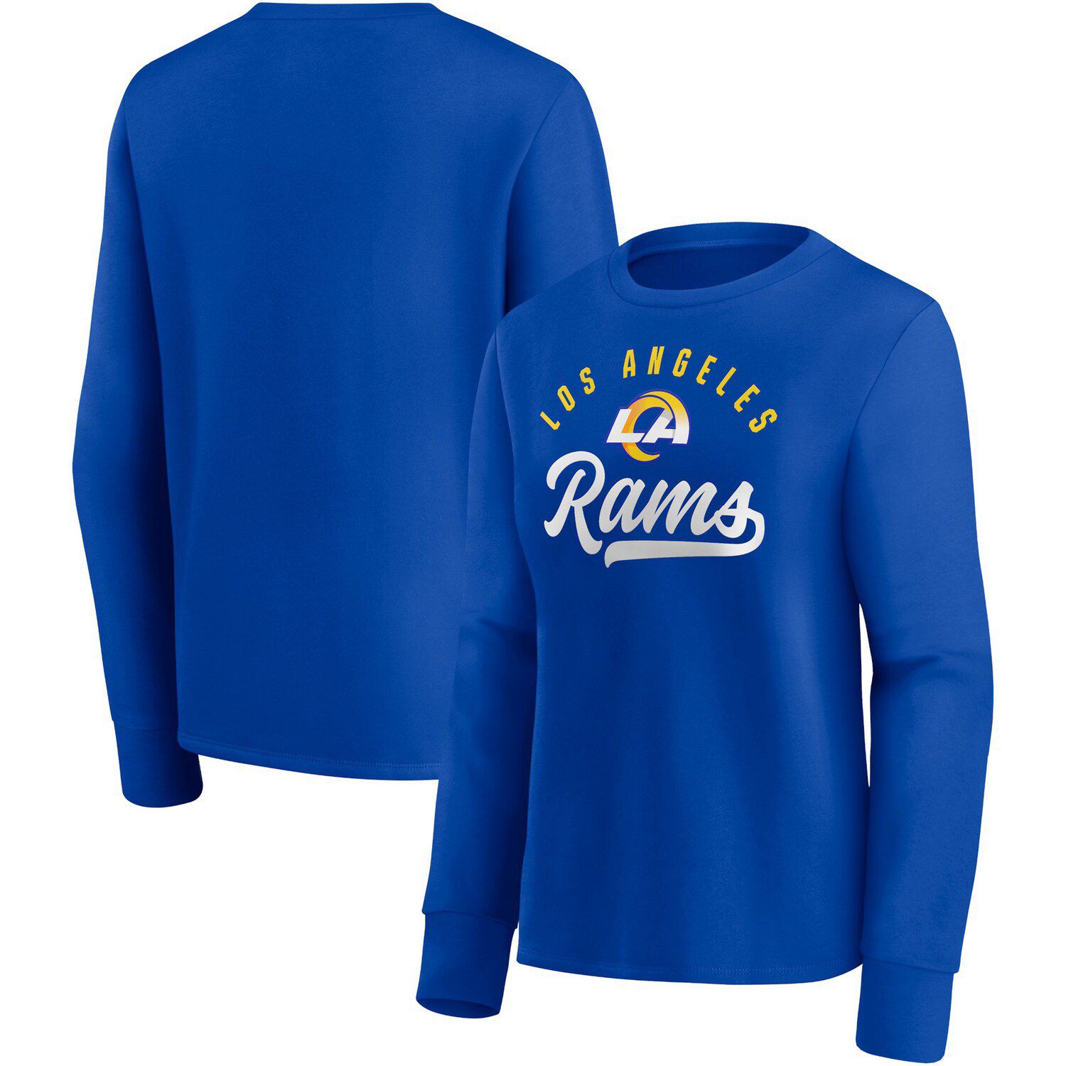 Men's '47 Royal Los Angeles Rams Traction Headline Pullover Sweatshirt Size: Small