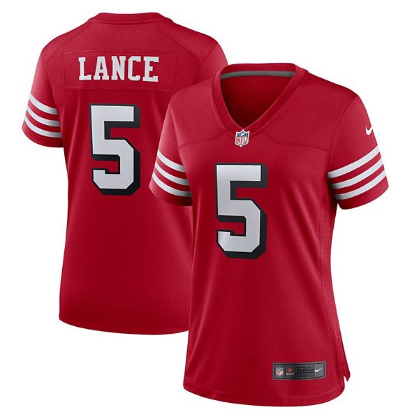 Women's Nike Trey Lance Scarlet San Francisco 49ers Team Player