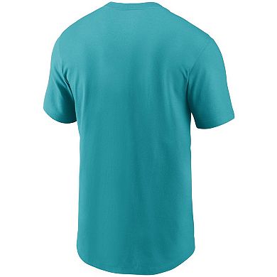 Men's Nike Aqua Miami Dolphins Team Wordmark T-Shirt
