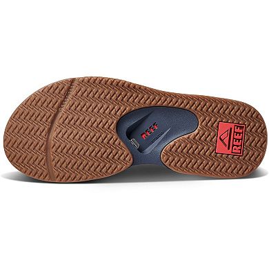 Men's REEF Boston Red Sox Fanning Slide Sandals