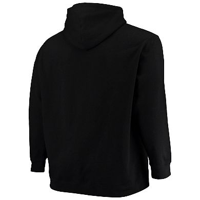 Men's Colosseum Black Texas Tech Red Raiders Big & Tall Arch & Logo 2.0 Pullover Hoodie