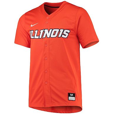 Men's Nike Orange Illinois Fighting Illini Replica Baseball Jersey