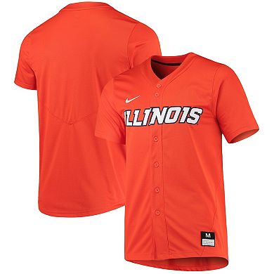 Men's Nike Orange Illinois Fighting Illini Replica Baseball Jersey