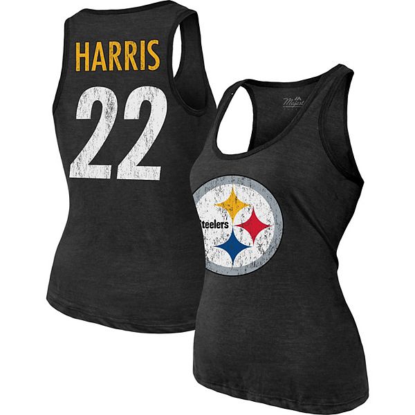 Women's Majestic Threads Najee Harris Black Pittsburgh Steelers