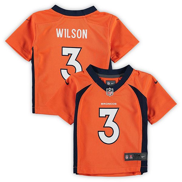 Preschool Nike Russell Wilson Orange Denver Broncos Game Jersey