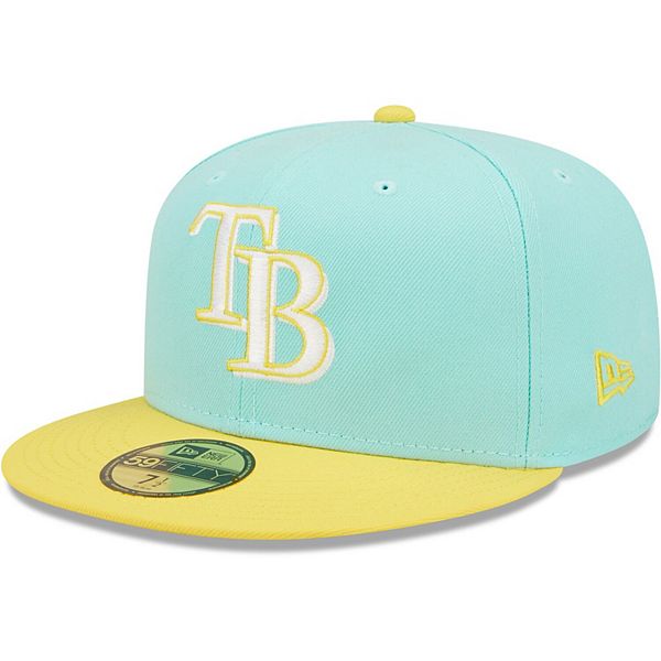 Tampa Bay Rays New Era Two-Tone Yellow 59FIFTY Fitted Hat Yellow / 7 1/2