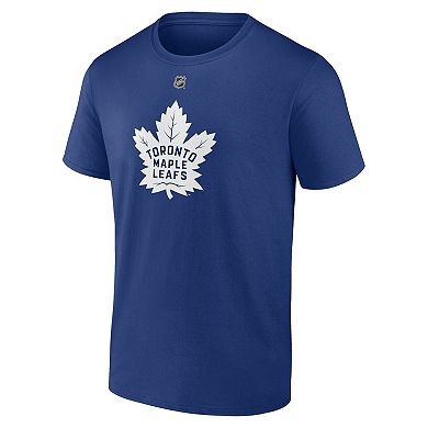 Men's Fanatics Branded Mark Giordano Blue Toronto Maple Leafs Authentic Stack Name & Number T-Shirt