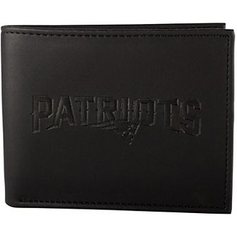 Men's Black New England Patriots Hybrid Bi-Fold Wallet