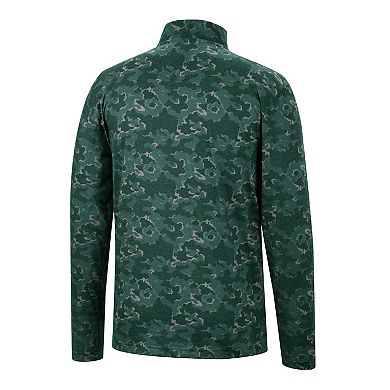 Men's Colosseum Green Baylor Bears Tivo Quarter-Zip Jacket