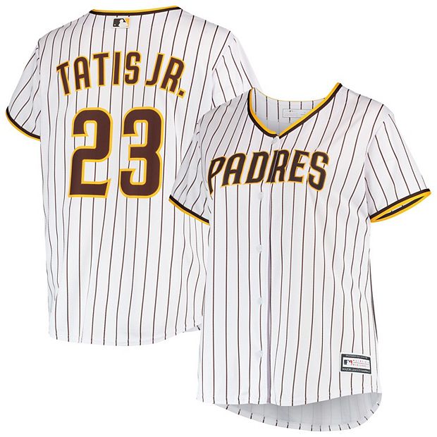 Women's Fernando Tatis Jr. White/Brown San Diego Padres Plus Size