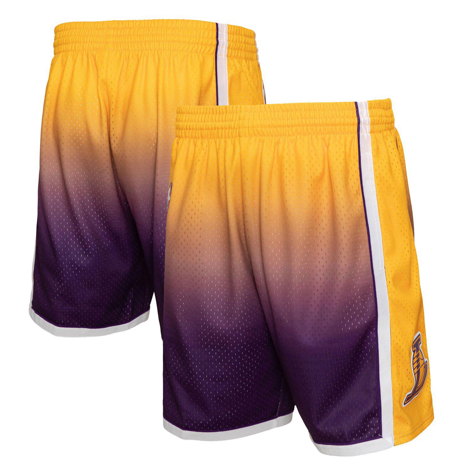 Men's Mitchell & Ness Purple Los Angeles Lakers 1996-1997 Hardwood Classics Throwback Authentic Shorts Size: Large