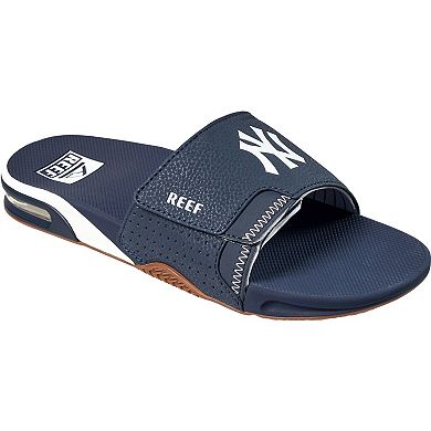 Men's REEF New York Yankees Fanning Slide Sandals