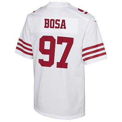 Nike On Field Nick Bosa offers San Francisco 49ers Red Jersey YOUTH Size Large