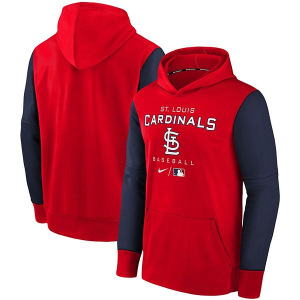 Men's St. Louis Cardinals Nike Red 2021 Postseason Authentic Collection  Dugout Pullover Hoodie
