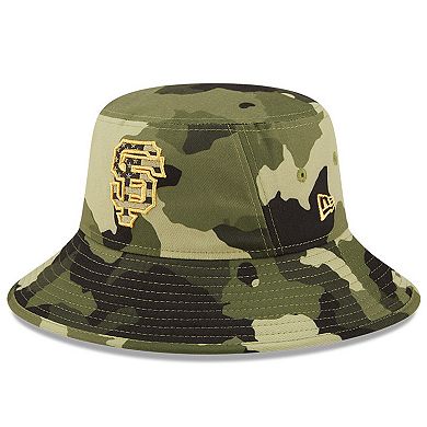 Men's New Era Camo San Francisco Giants 2022 Armed Forces Day Bucket Hat
