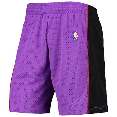 Men's Mitchell & Ness Purple Toronto Raptors Hardwood Classics Primary Logo Swingman Shorts