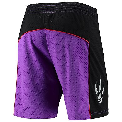 Men's Mitchell & Ness Purple Toronto Raptors Hardwood Classics Primary Logo Swingman Shorts