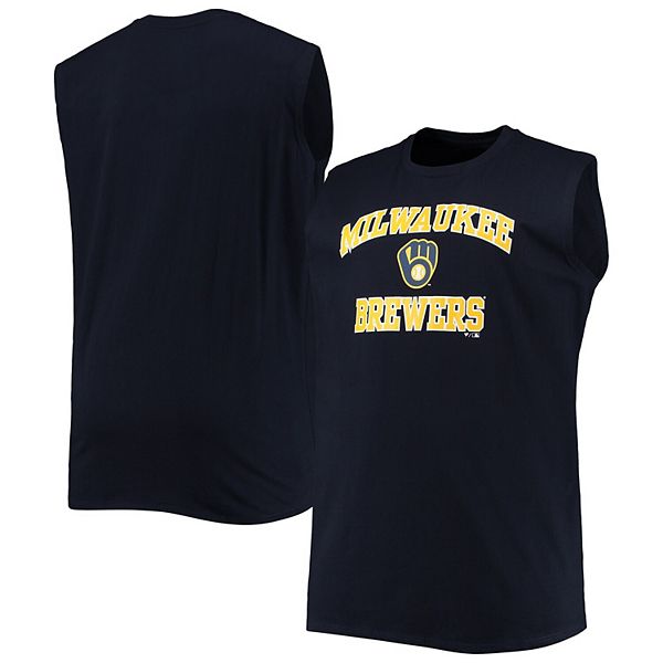 Milwaukee Brewers Cutter & Buck Women's Forge Sleeveless Polo - Navy