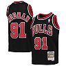 Youth Mitchell & Ness Dennis Rodman Black Chicago Bulls 1997-98 ...