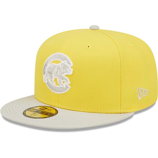 Men's New Era Yellow/Gray Chicago Cubs Spring Color Pack Two-Tone