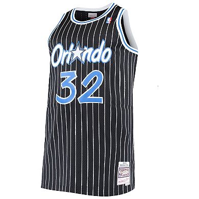 Men's Mitchell & Ness Shaquille O'Neal Black Orlando Magic Big & Tall Hardwood Classics Jersey