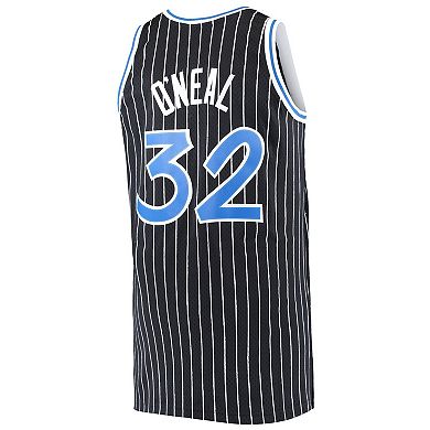 Men's Mitchell & Ness Shaquille O'Neal Black Orlando Magic Big & Tall Hardwood Classics Jersey