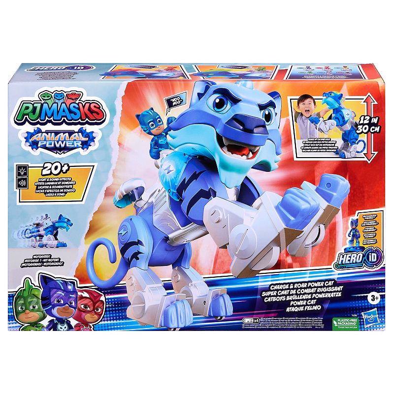 PJ Masks Animal Power Charge and Roar Power Cat by Hasbro, Multicolor