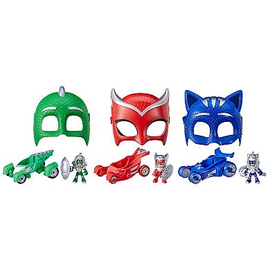 PJ Masks Chrome Crew Pretend Play and Toy Vehicle Set