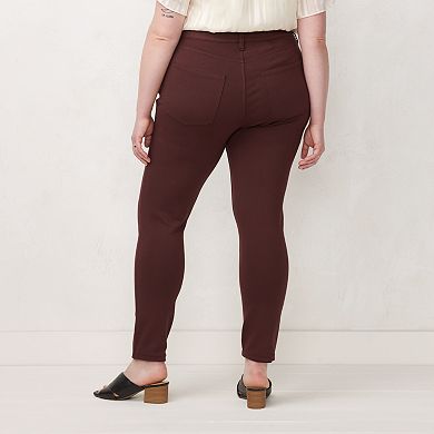 Plus Size LC Lauren Conrad High-Waisted Super Skinny Ponte Pants