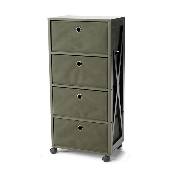 The Big One® 4 Drawer Storage Tower Green BrickSeek