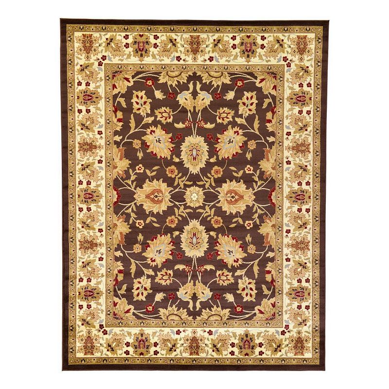 Unique Loom Springfield Voyage Rug, Brown, 8Ft Rnd