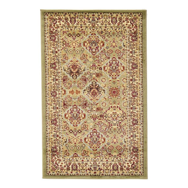 Unique Loom Colonial Voyage Rug, Green, 8Ft Rnd