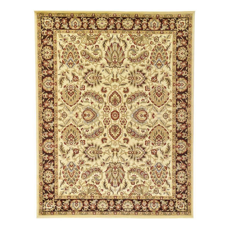 Unique Loom Asheville Voyage Rug, White, 8Ft Rnd